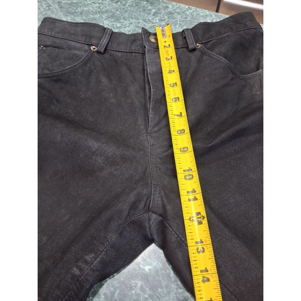 Gipsy Mens Genuine Leather Suede Nubuck Trousers Biker Motorcycle Pants 30 X 31 - Picture 8 of 13